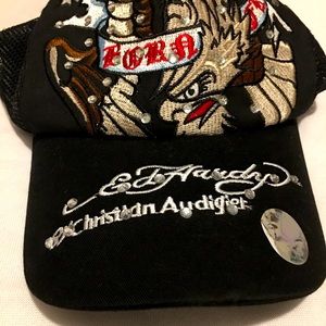 Ed Hardy by Christian Audigier mesh hat cap nwot